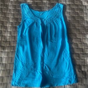 LOFT Turquoise Tank Top